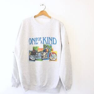Vintage One Of A Kind Motorcycle Sweatshirt XL